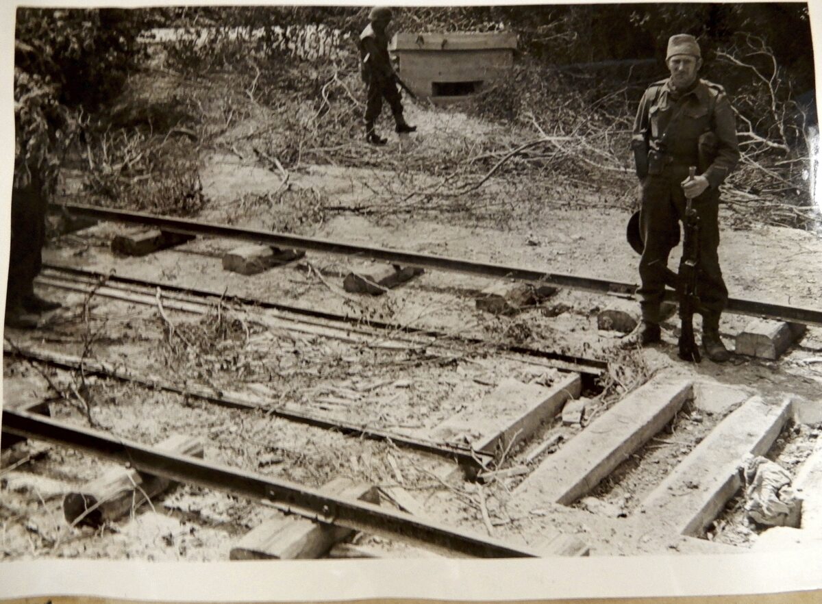 30 AU France operations Crossbow site railway lines