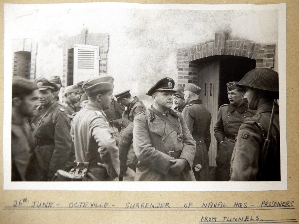 30 AU France operations Octeville surrender of Naval HQ