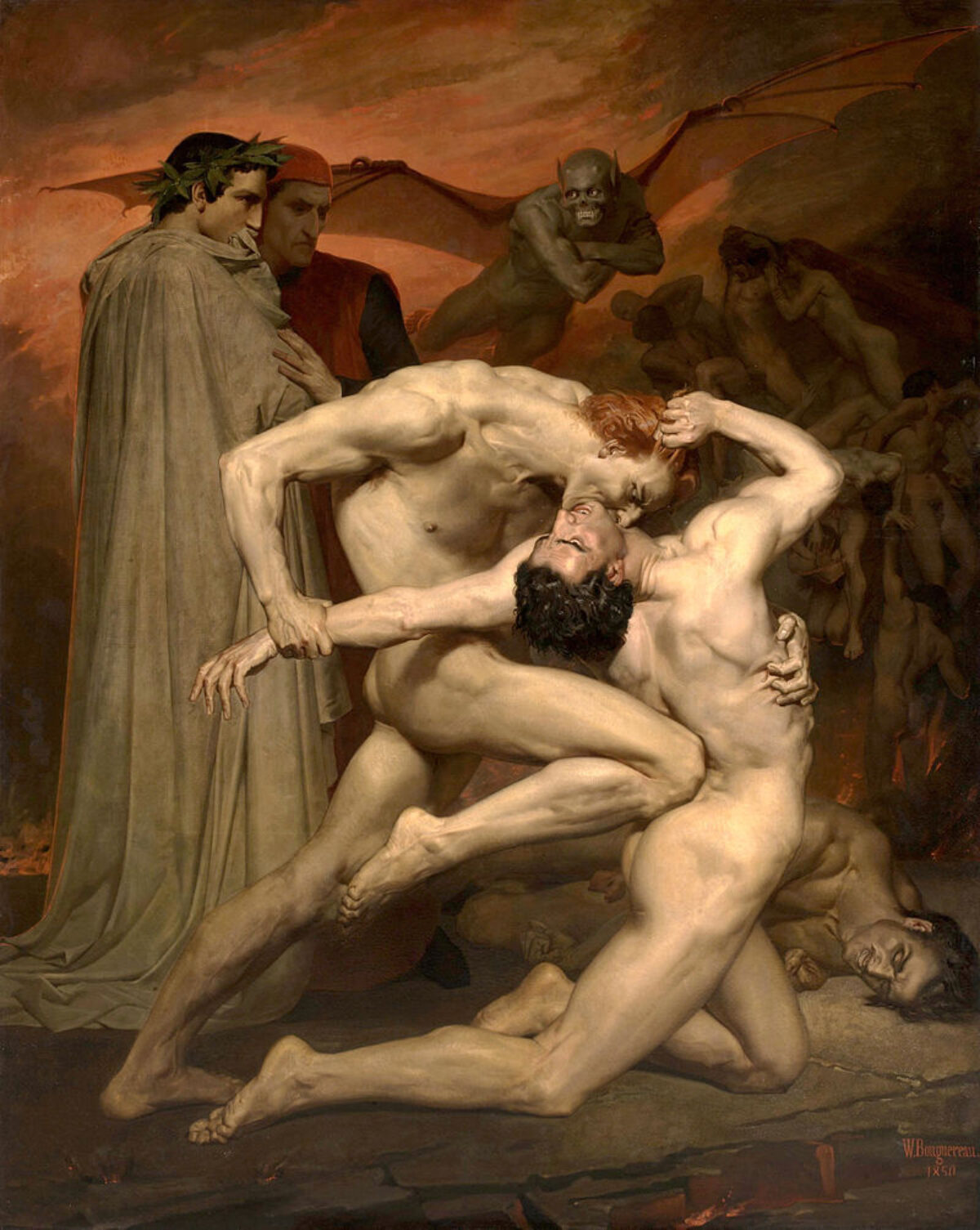 Dante hell by Bouguereau